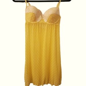 JACOB polka dot chemise - yellow - medium